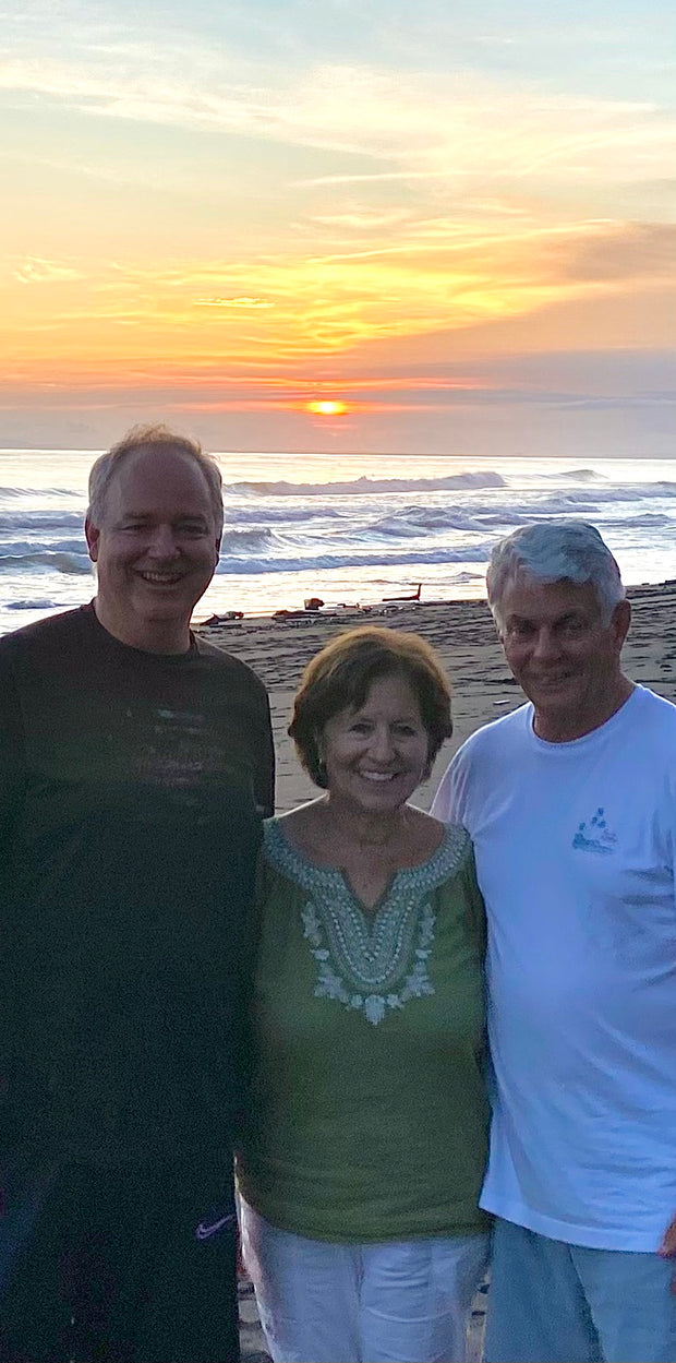Group on Costa Rica beach at sunset