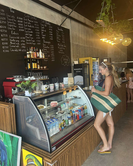 Girl in a coffee shop Costa Rica