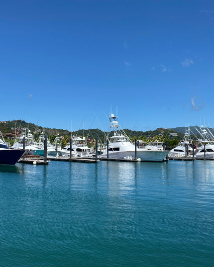 Boats in a Costa Rica harbor